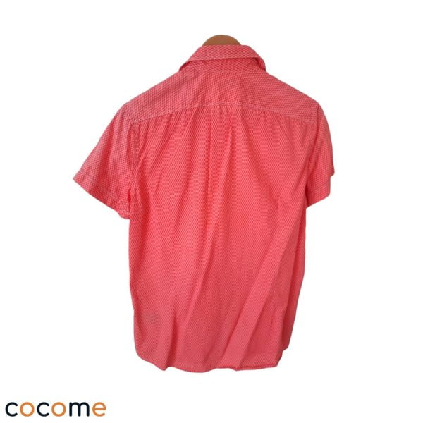 Camisa Kenneth Cole Slim Fit color rosado con lunares blancos para Hombre Talla Standar