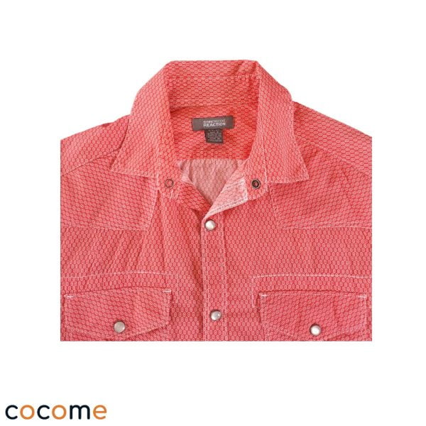 Camisa Kenneth Cole Slim Fit color rosado con lunares blancos para Hombre Talla Standar