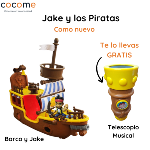 Barco de Jake y los Piratas, GRATIS el Telescopio Musical