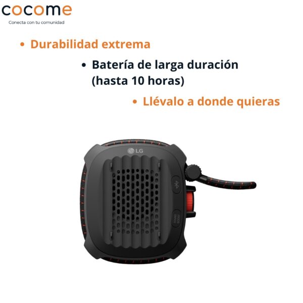 Parlante Bluetooth LG XG2TBK Portátil | Sonido Potente para Fiestas y Exteriores