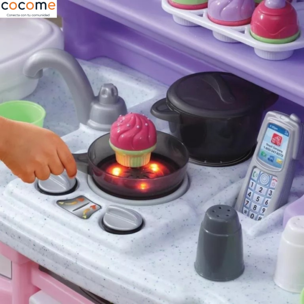 Step2 Mini Chef Rosa Lila: La cocina de ensueño para niñas