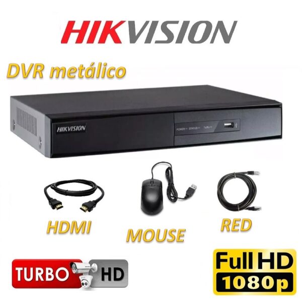 Kit 4 Cámaras de Vigilancia Hikvision Full Hd 1080P Disco 1Tb